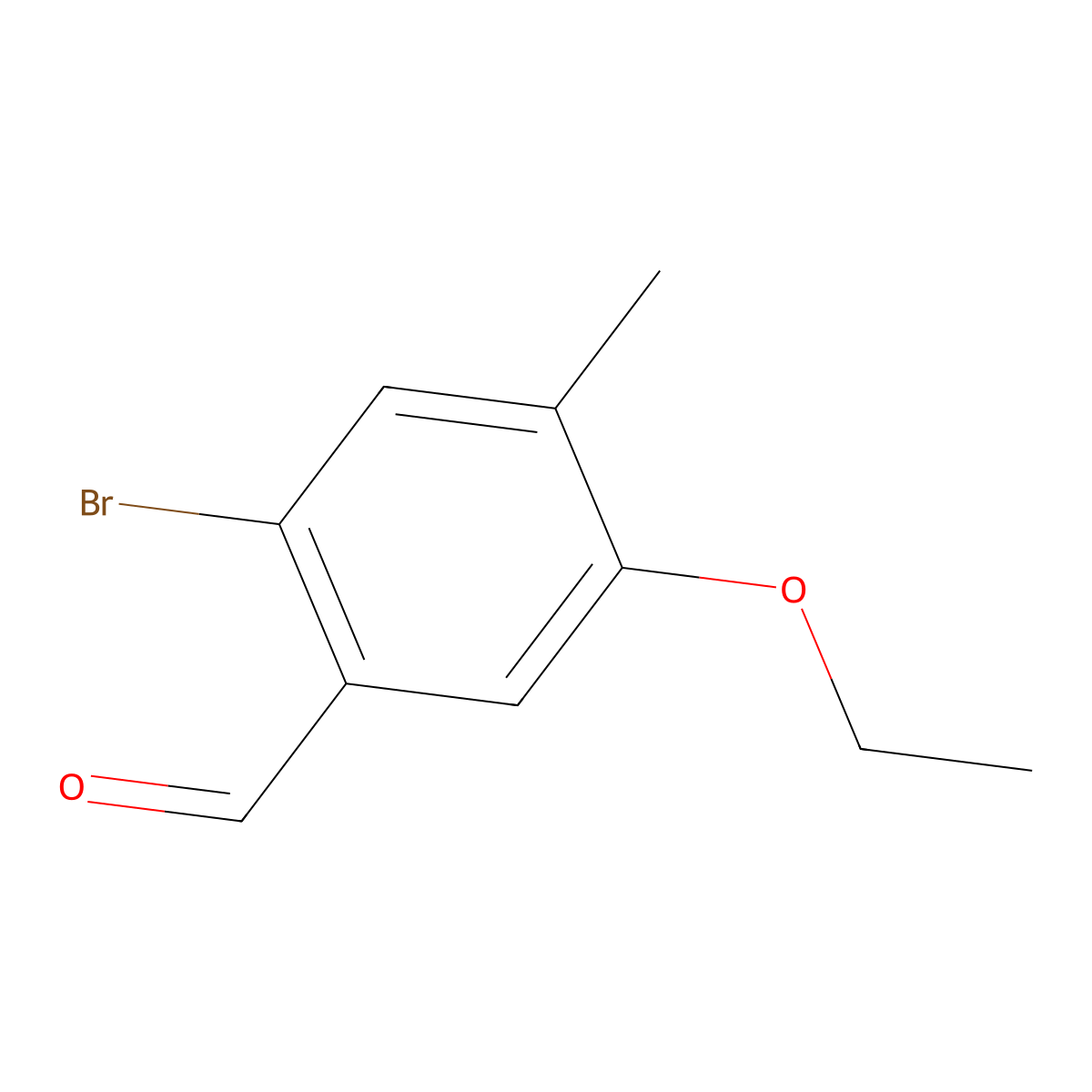 2-Bromo-5-ethoxy-4-methylbenzaldehyde molecular structure, CAS 1350759-98-6