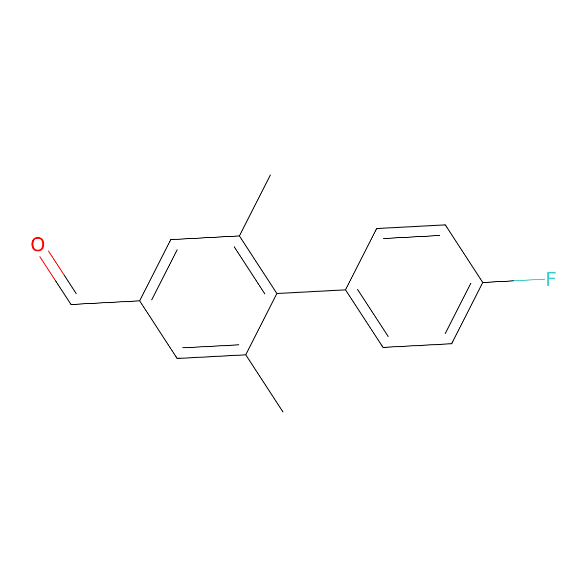 2,6-Dimethyl-4'-fluorobiphenyl-4-carboxaldehyde molecular structure, CAS 1350760-25-6