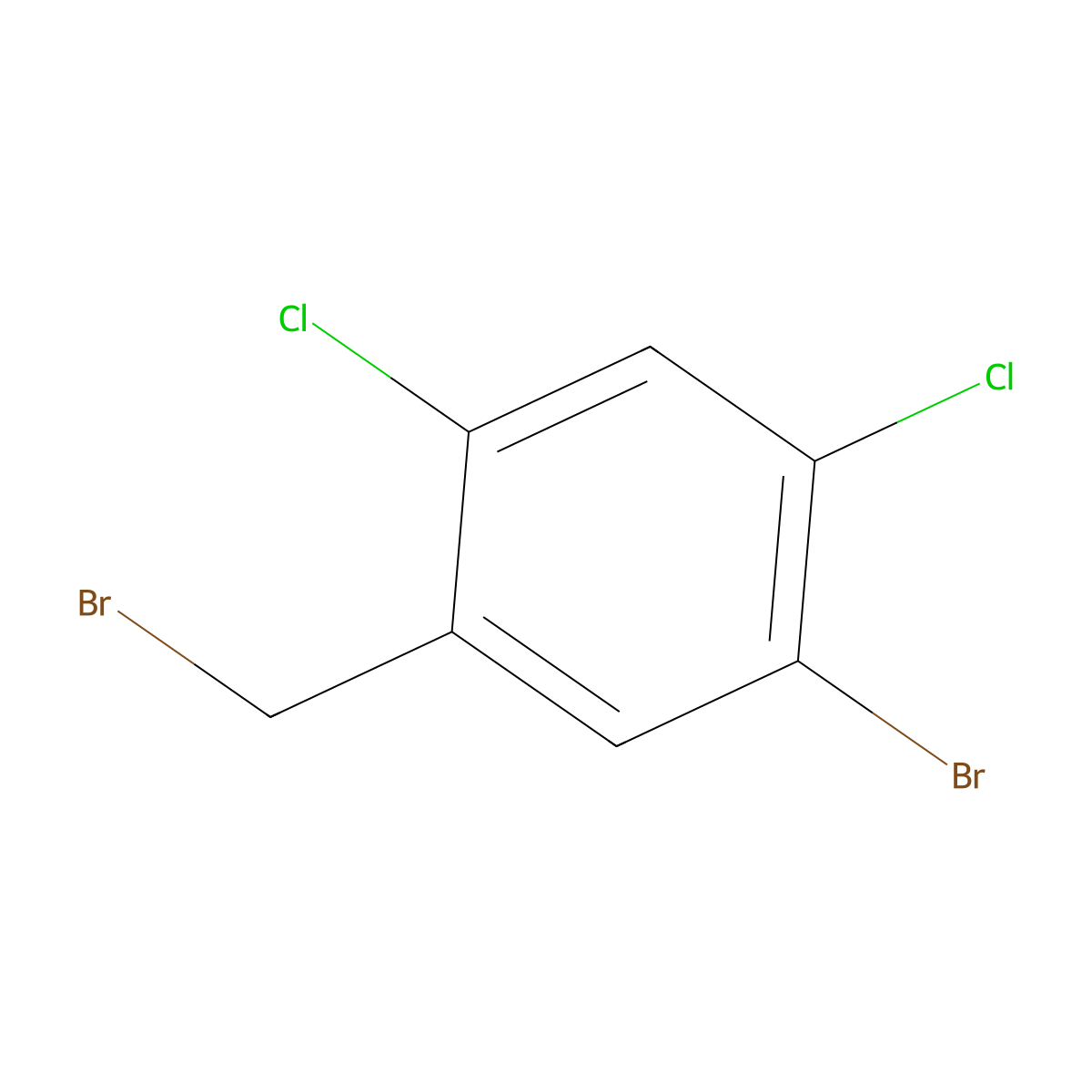 1-Bromo-5-(bromomethyl)-2,4-dichlorobenzene molecular structure, CAS 1350760-83-6