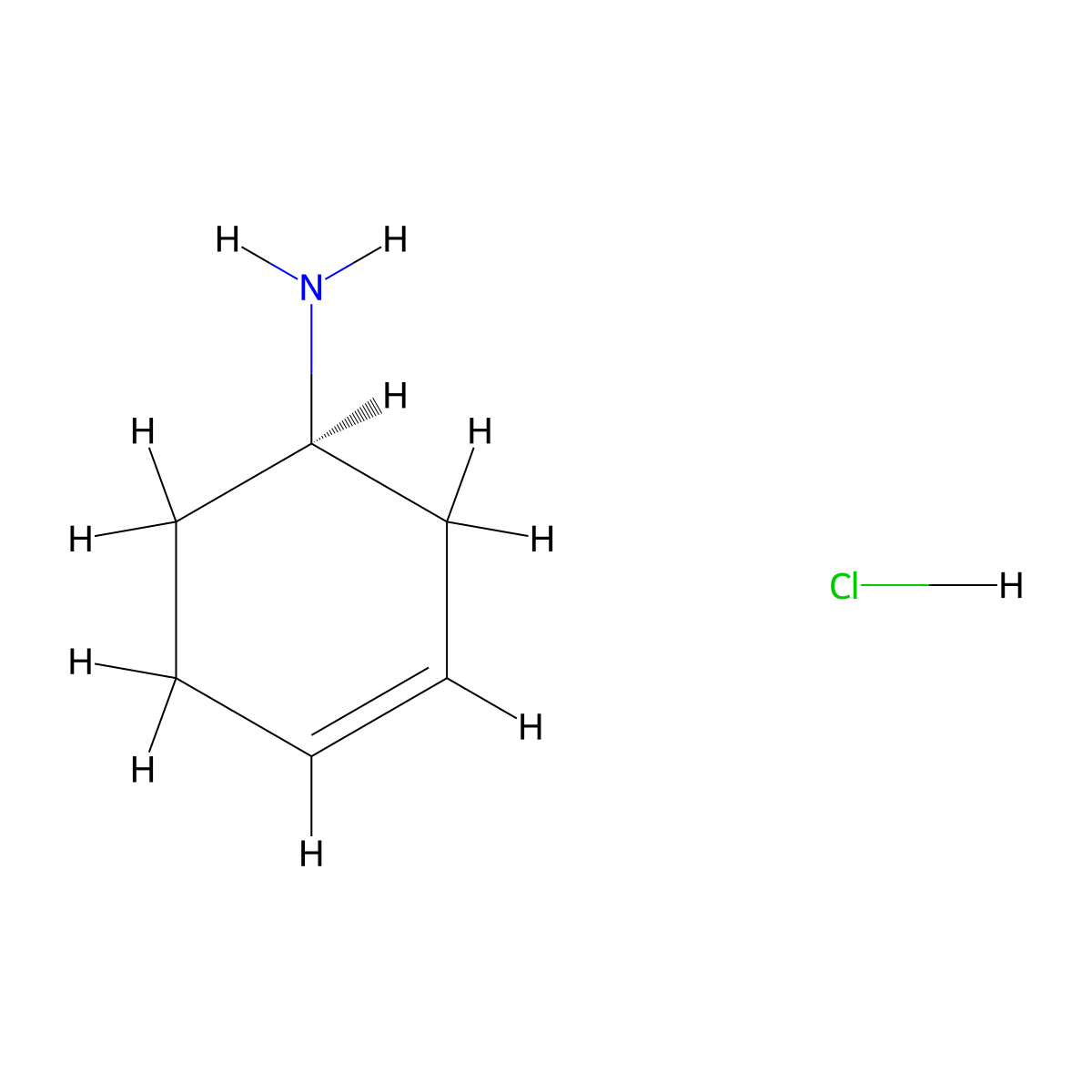(1R)-cyclohex-3-en-1-amine hydrochloride molecular structure, CAS 1350767-92-8