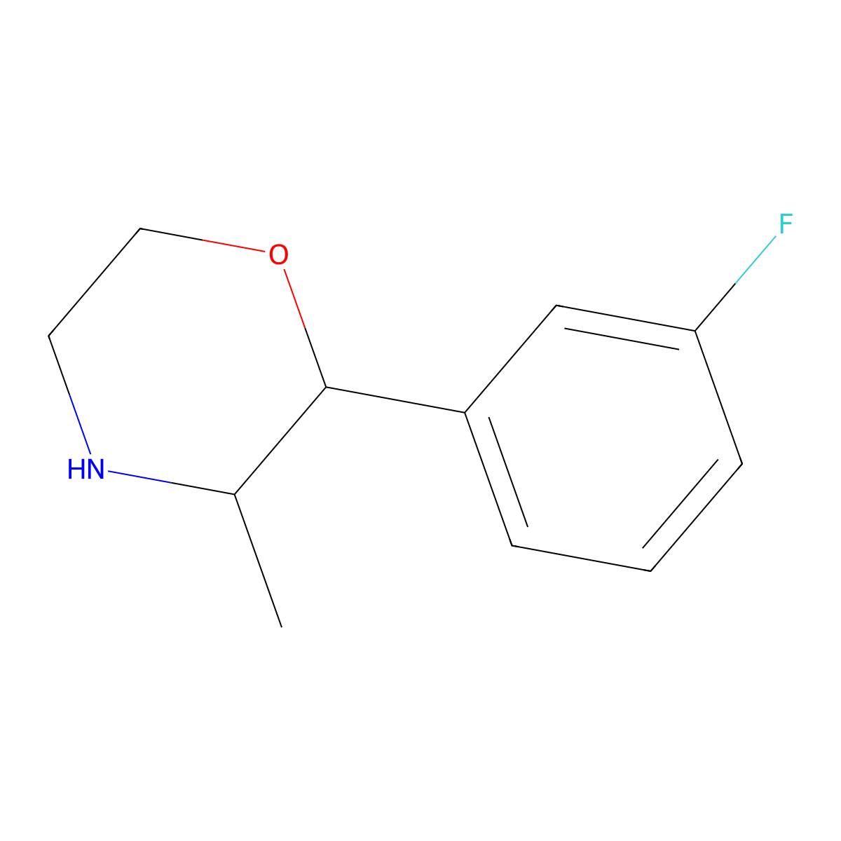 2-(3-Fluorophenyl)-3-methylmorpholine molecular structure, CAS 1350768-28-3