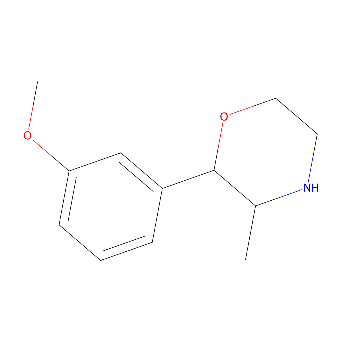 3-Methoxyphenmetrazine molecular structure, CAS 1350768-49-8