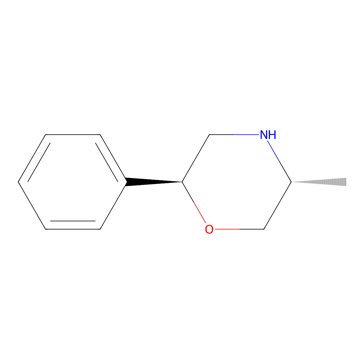 (2S,5r)-5-methyl-2-phenylmorpholine molecular structure, CAS 1350768-51-2