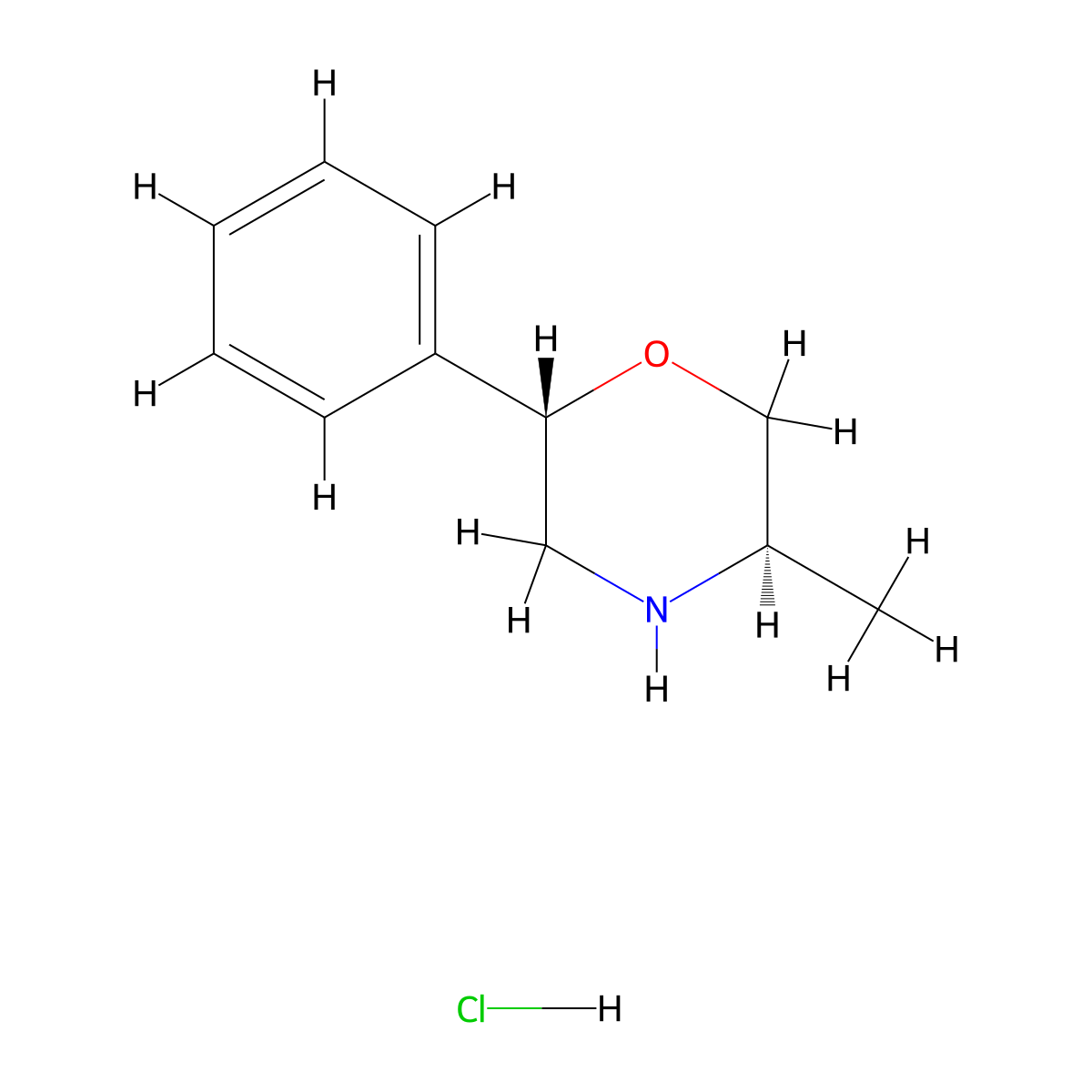 (2S,5R)-5-Methyl-2-phenylmorpholine hydrochloride molecular structure, CAS 1350768-53-4