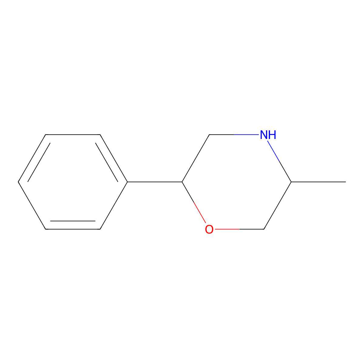 (2S,5s)-5-methyl-2-phenylmorpholine molecular structure, CAS 1350768-55-6