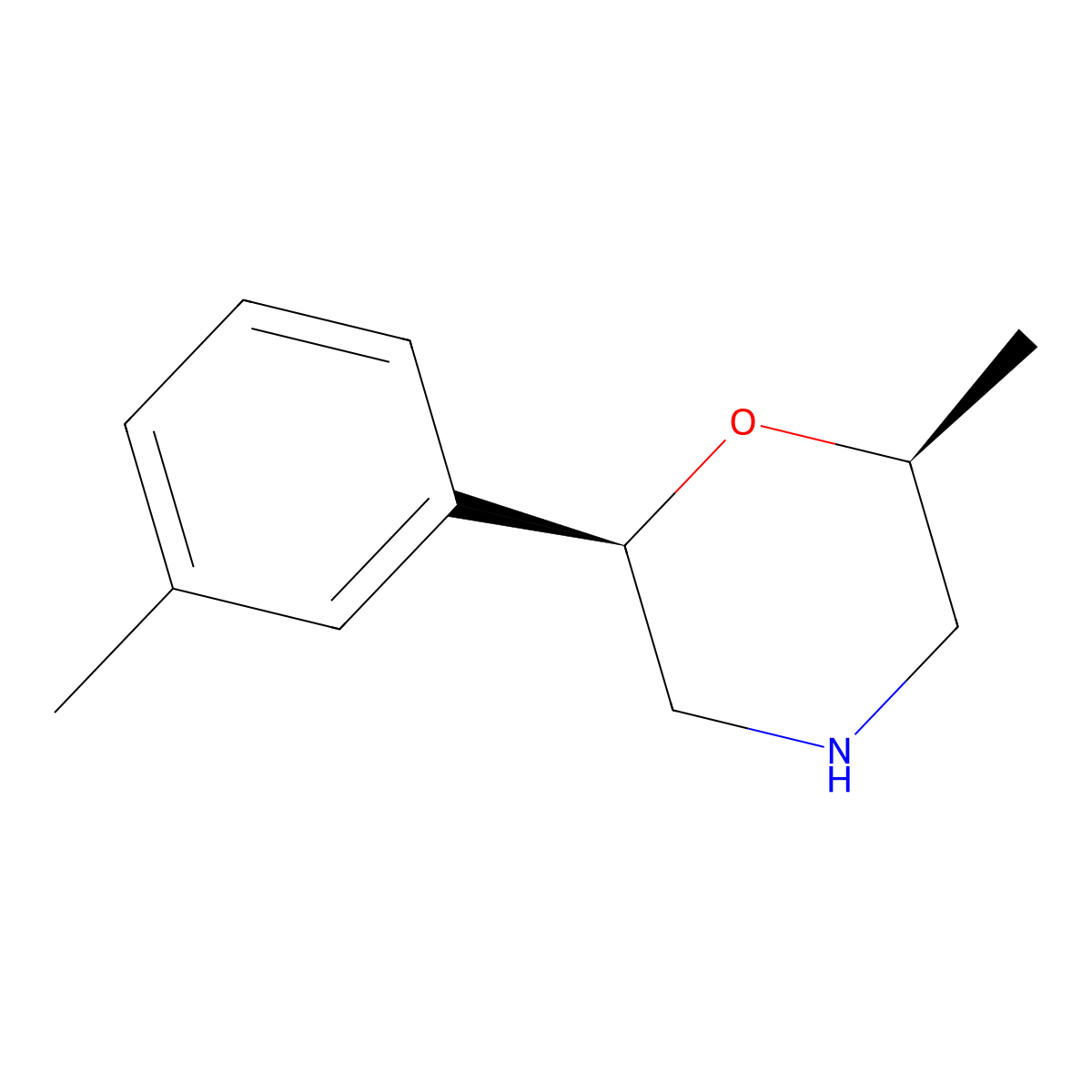 (2S,6r)-2-methyl-6-m-tolylmorpholine molecular structure, CAS 1350769-68-4