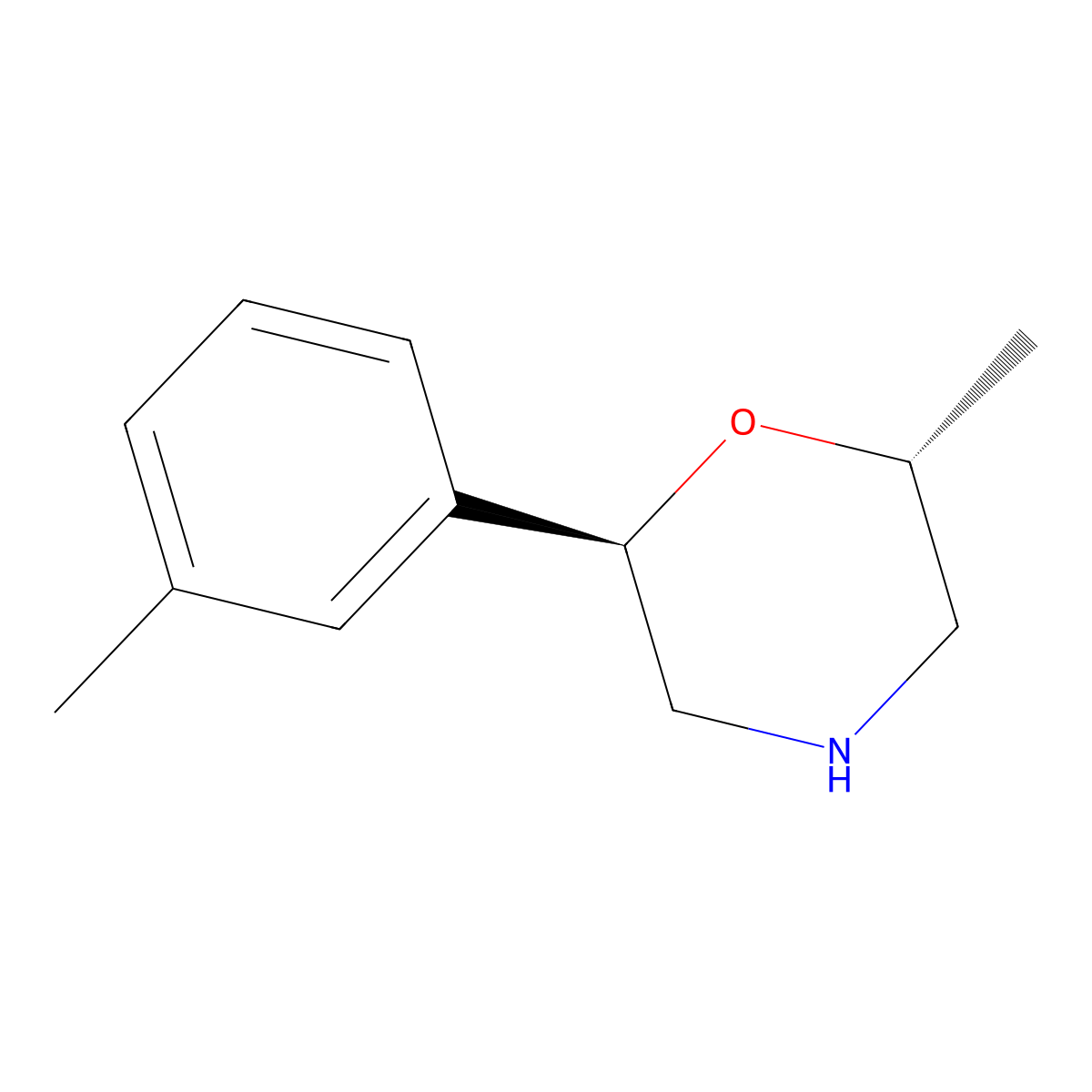 (2R,6r)-2-methyl-6-m-tolylmorpholine molecular structure, CAS 1350769-83-3