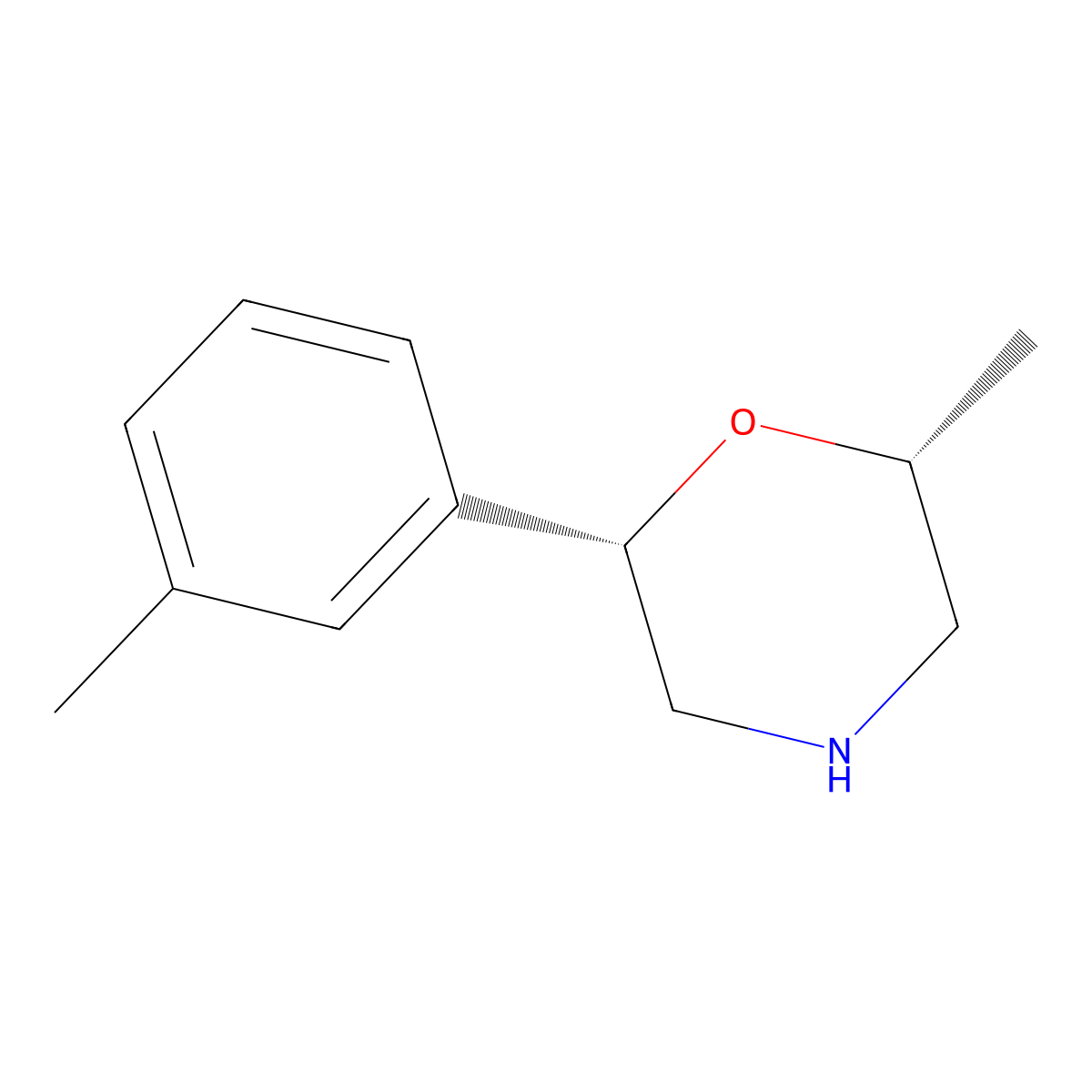 (2R,6S)-2-Methyl-6-m-tolylmorpholine molecular structure, CAS 1350769-84-4