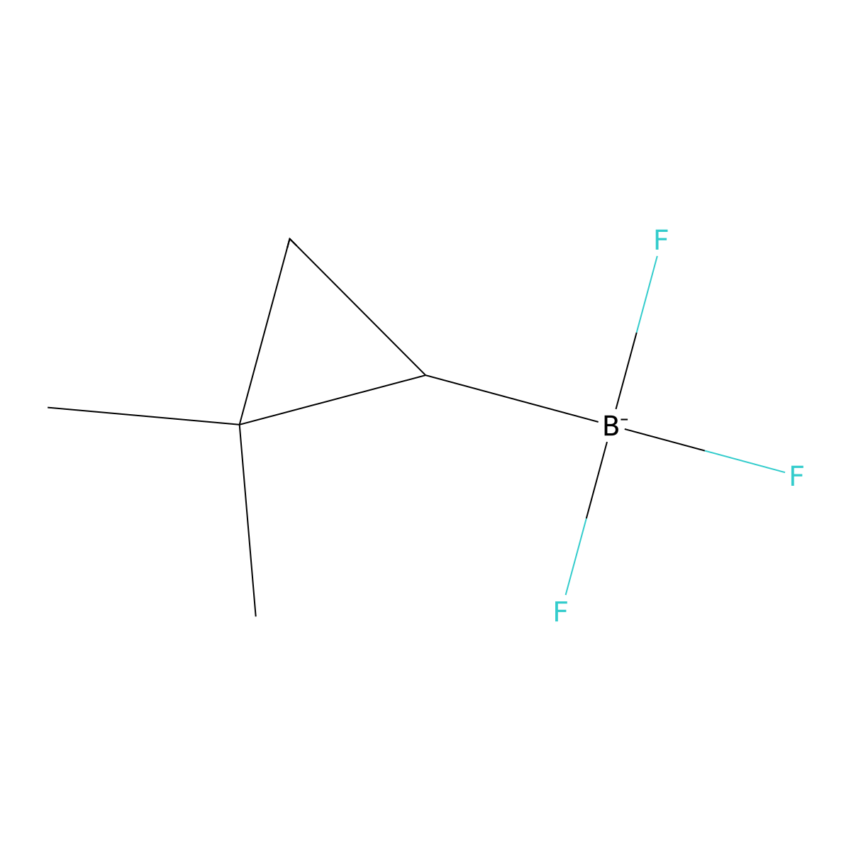(2,2-Dimethylcyclopropyl)-trifluoro-boranuide molecular structure, CAS 1350798-25-2