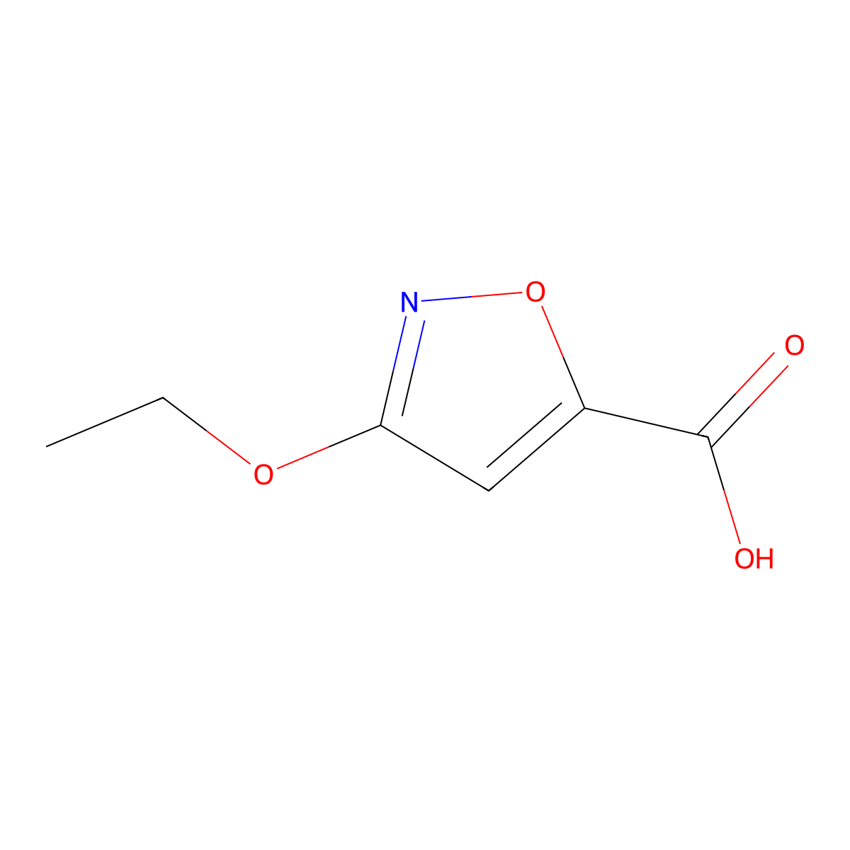 3-Ethoxy-1,2-oxazole-5-carboxylic acid molecular structure, CAS 135080-29-4