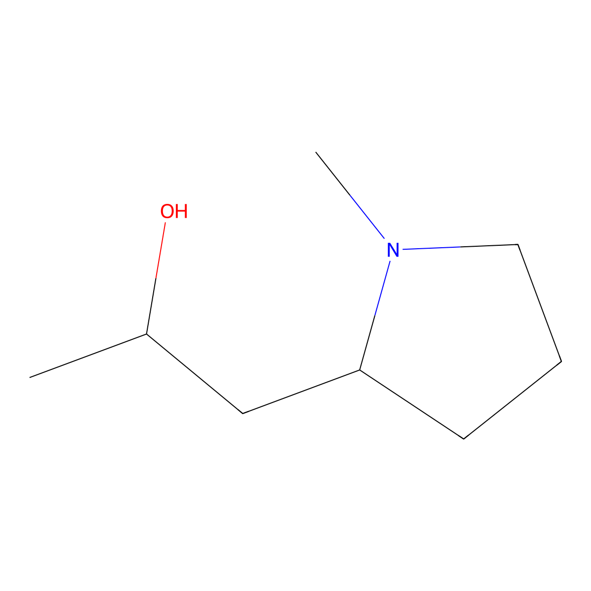 1-[(2S)-1-methylpyrrolidin-2-yl]propan-2-ol molecular structure, CAS 1350813-41-0