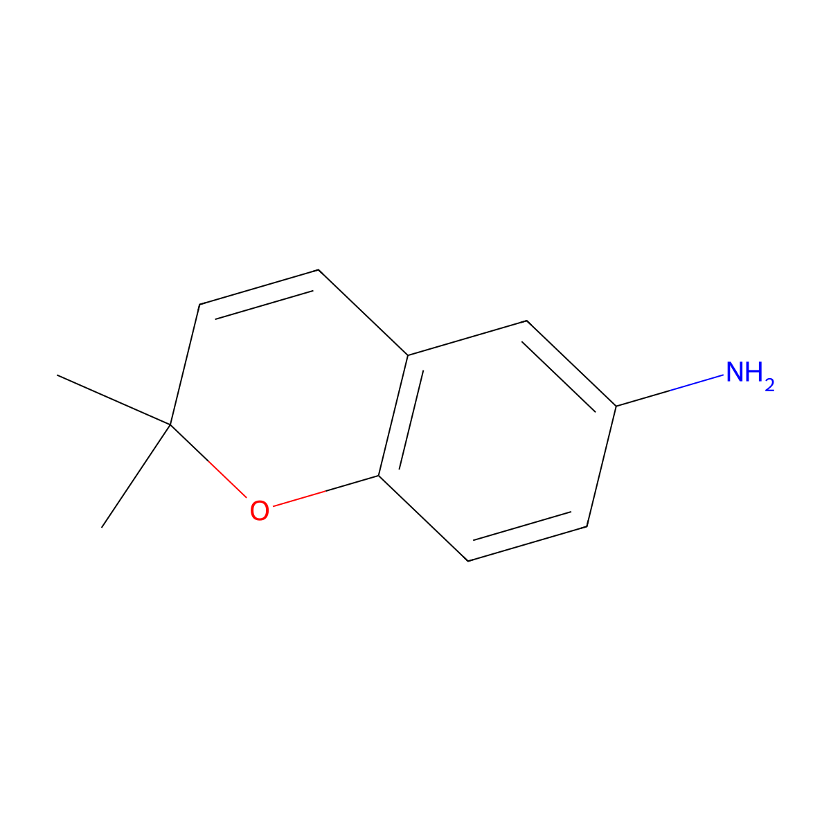 2,2-Dimethyl-2H-chromen-6-amine molecular structure, CAS 135082-85-8