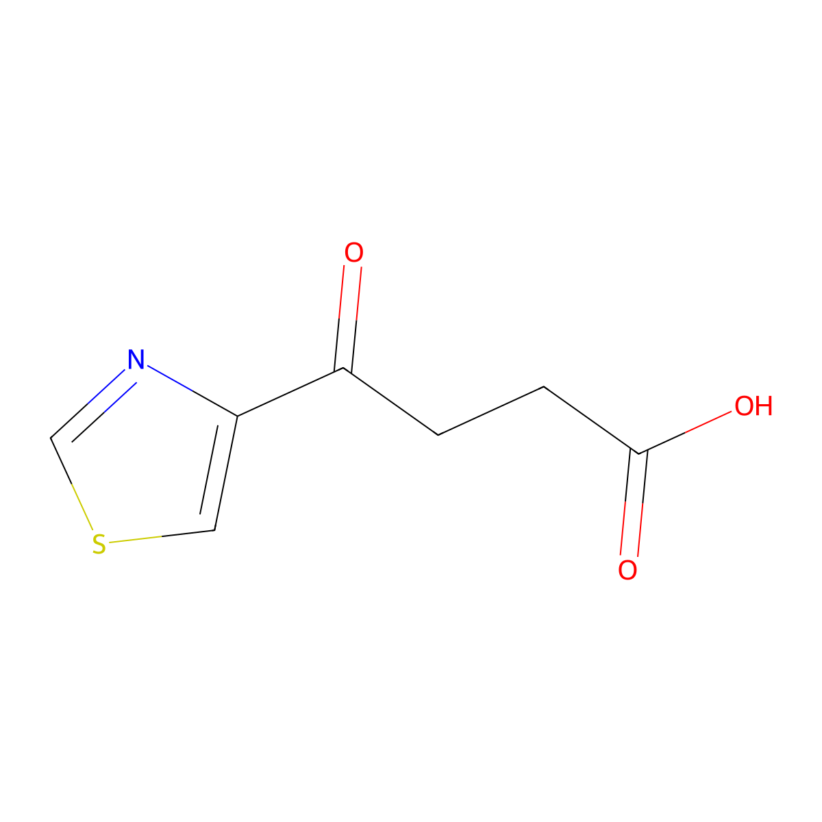 4-Oxo-4-(1,3-thiazol-4-yl)butanoic acid molecular structure, CAS 1350821-22-5