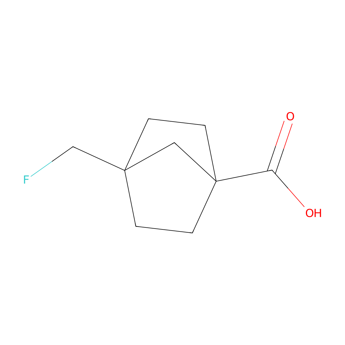 4-(Fluoromethyl)norbornane-1-carboxylic acid molecular structure, CAS 1350821-85-0