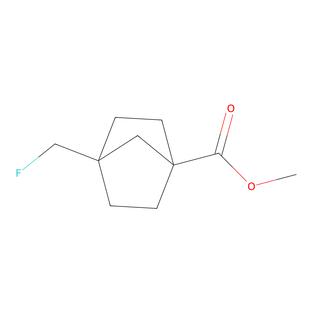 Methyl 4-(fluoromethyl)bicyclo[2.2.1]heptane-1-carboxylate molecular structure, CAS 1350822-05-7