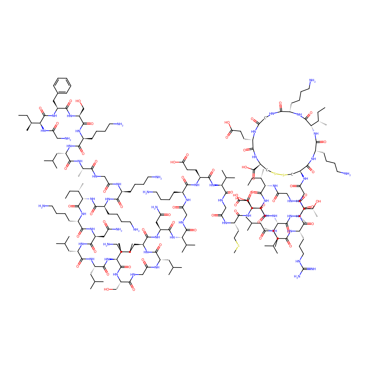 Esculentin 1A molecular structure, CAS 1350828-38-4