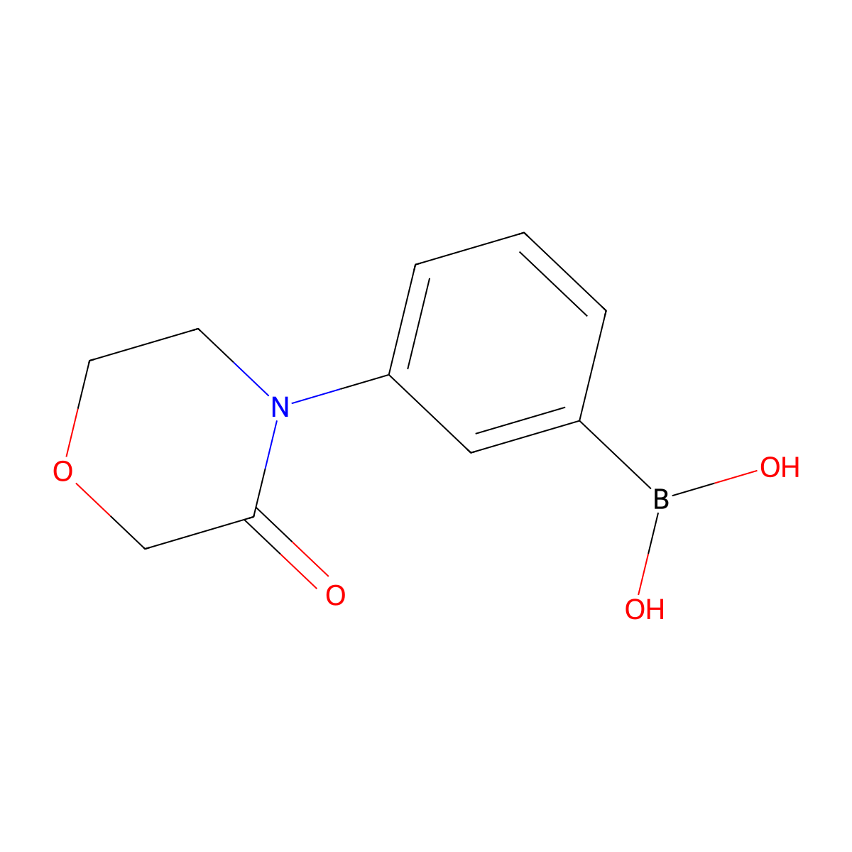 [3-(3-Oxomorpholin-4-yl)phenyl]boronic acid molecular structure, CAS 1350835-98-1