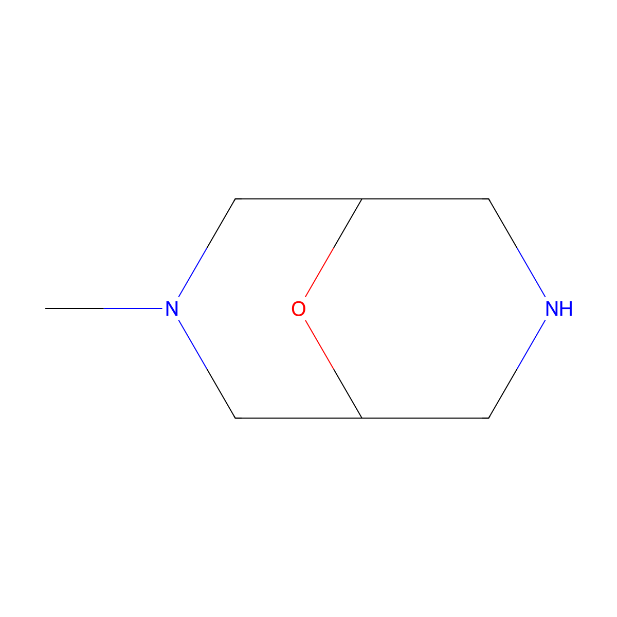 3-Methyl-9-oxa-3,7-diazabicyclo[3.3.1]nonane molecular structure, CAS 1350843-19-4