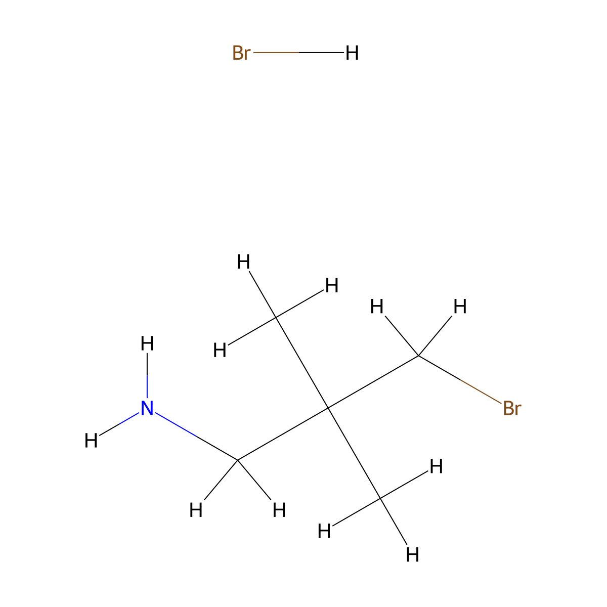 3-Bromo-2,2-dimethylpropan-1-amine hydrobromide molecular structure, CAS 1350885-39-0