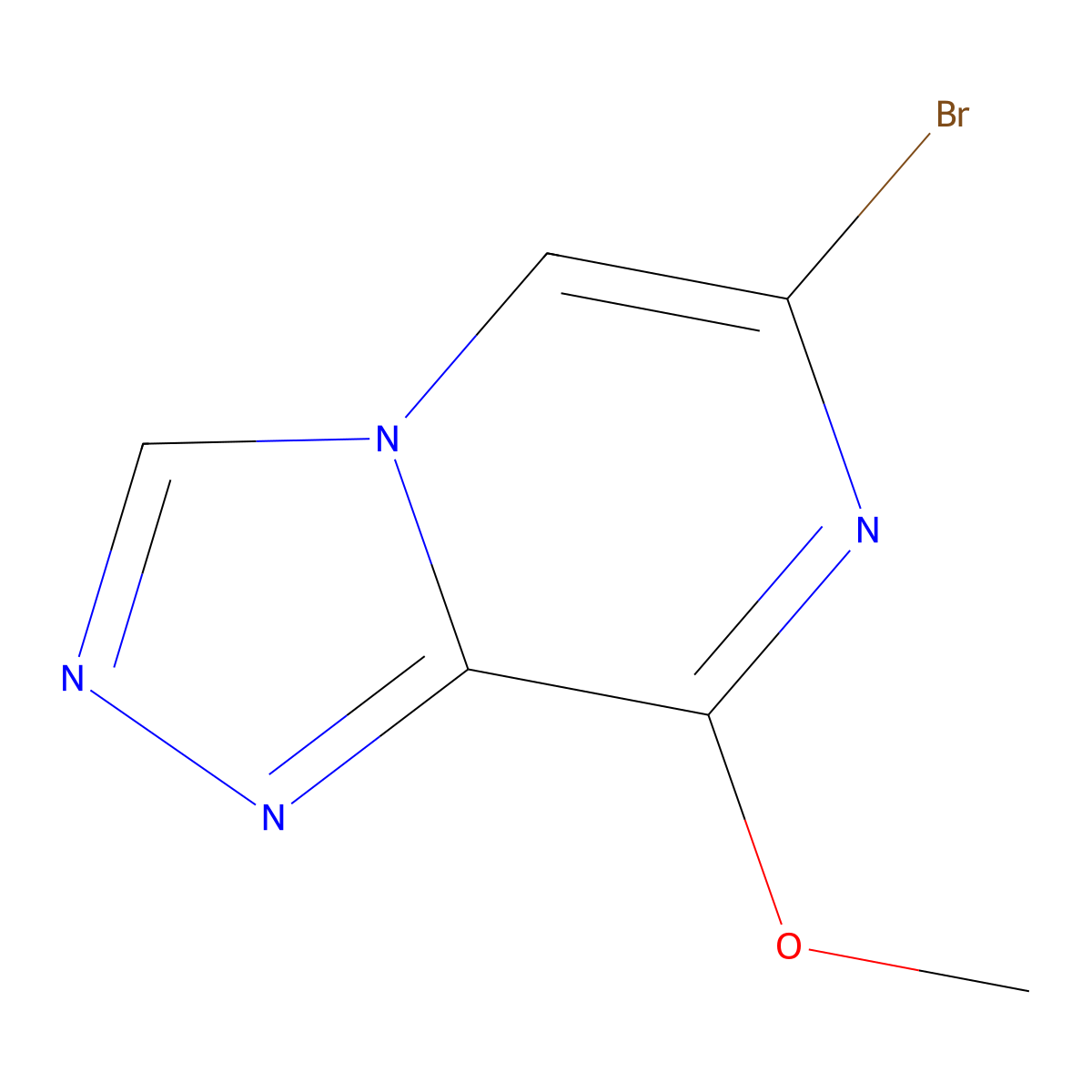 6-Bromo-8-methoxy-[1,2,4]triazolo[4,3-a]pyrazine molecular structure, CAS 1350885-67-4