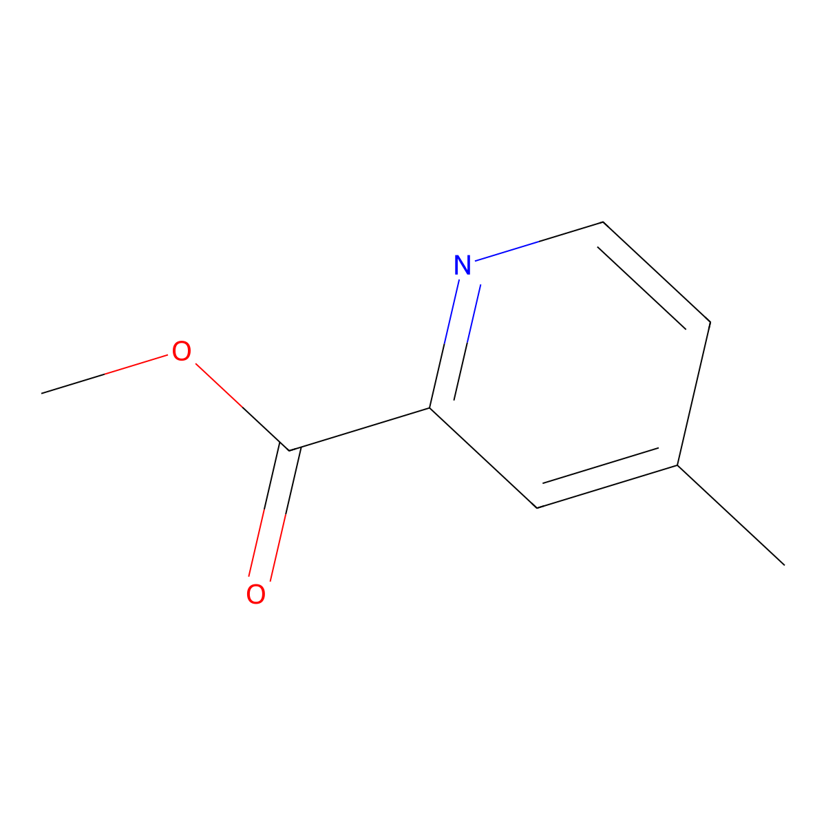 Methyl 4-methylpicolinate molecular structure, CAS 13509-13-2