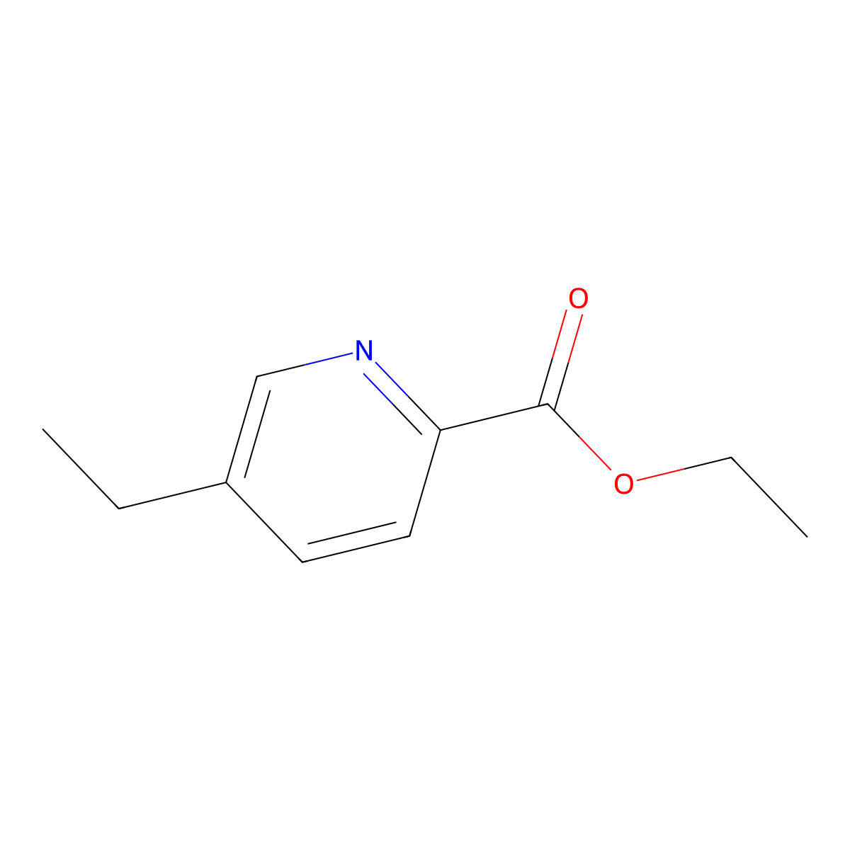 Ethyl 5-ethylpyridine-2-carboxylate molecular structure, CAS 13509-15-4