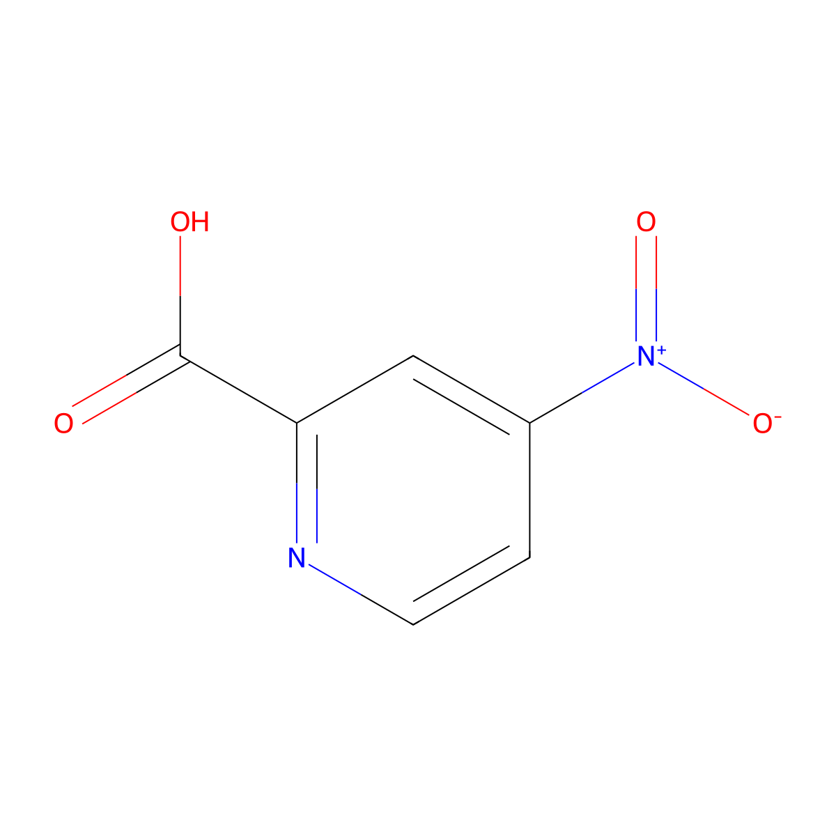 4-Nitropicolinic Acid molecular structure, CAS 13509-19-8