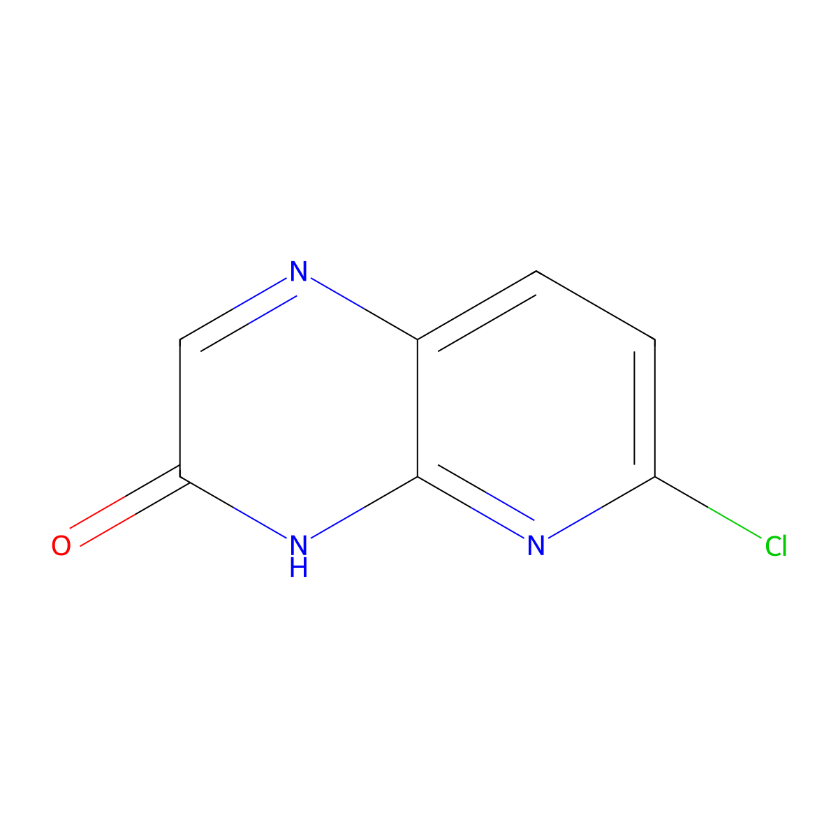 6-Chloropyrido[2,3-b]pyrazin-3(4H)-one molecular structure, CAS 1350925-21-1