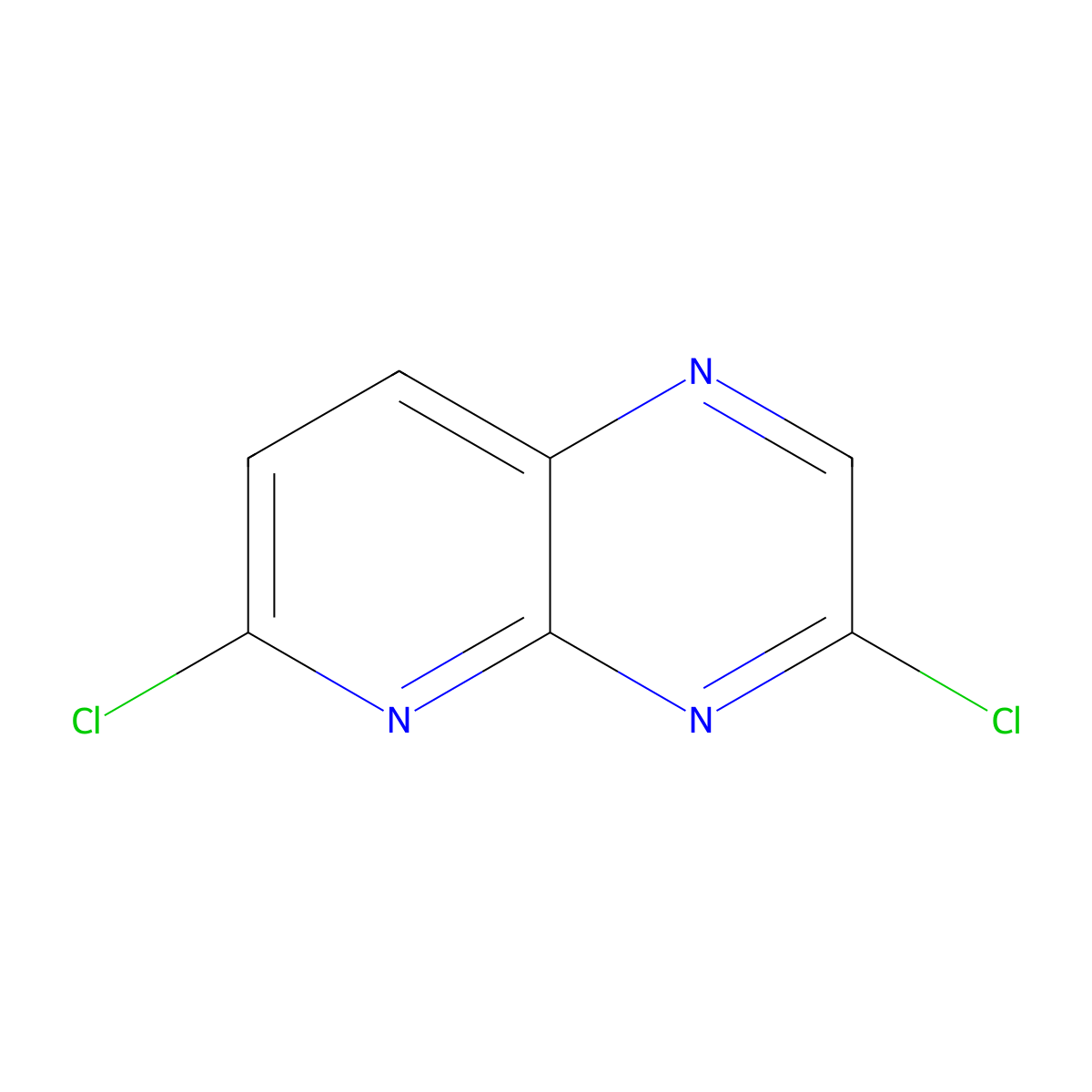 3,6-Dichloropyrido[2,3-b]pyrazine molecular structure, CAS 1350925-22-2
