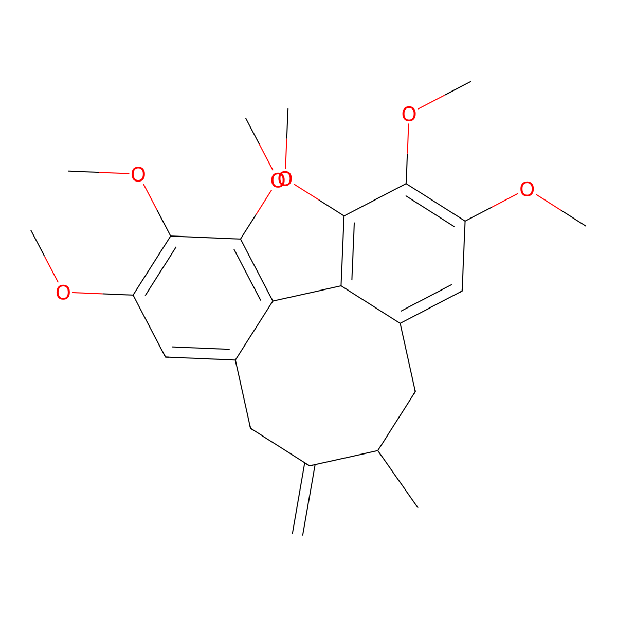 7(18)-Dehydro Schisandrol A molecular structure, CAS 135095-47-5