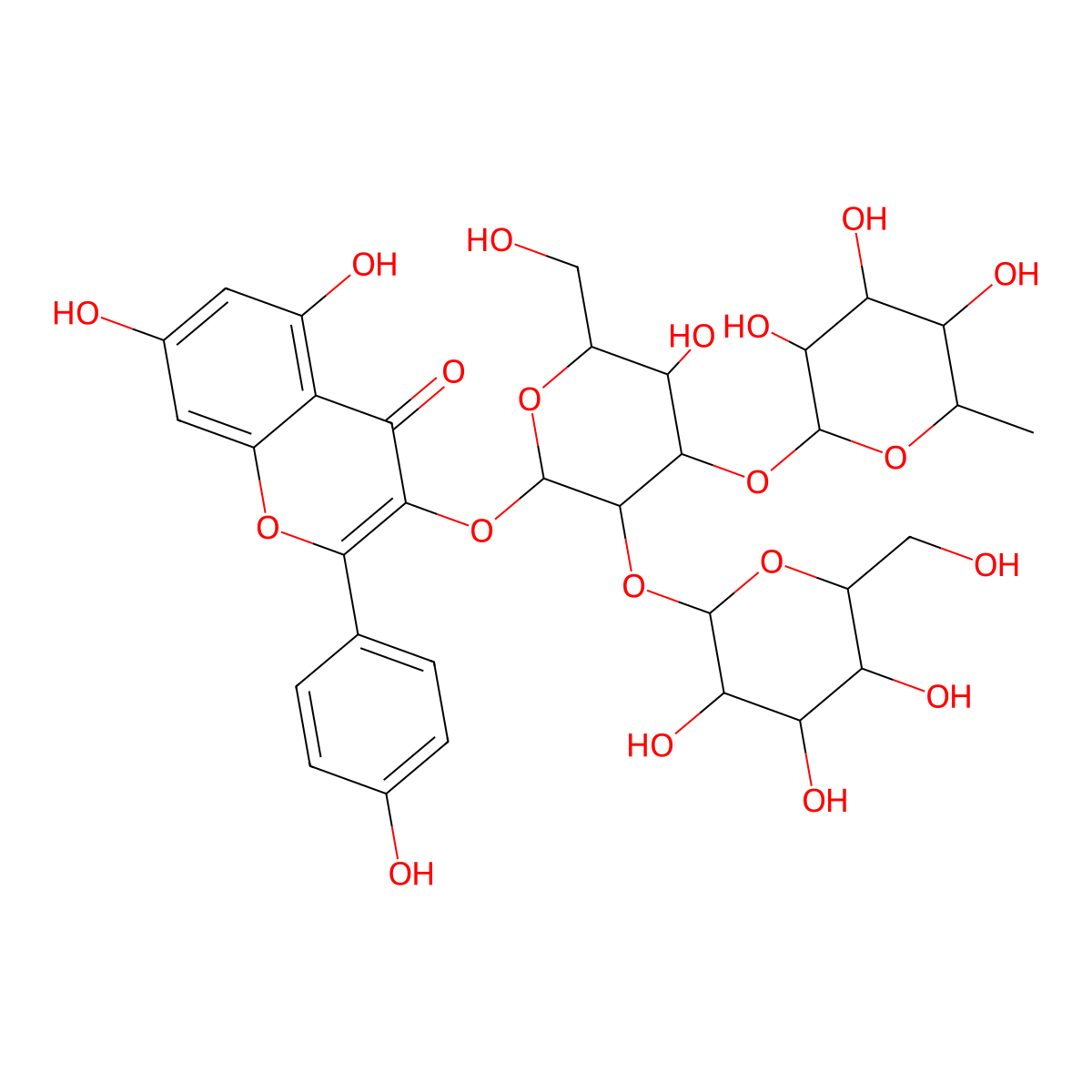 Camelliaside A molecular structure, CAS 135095-52-2