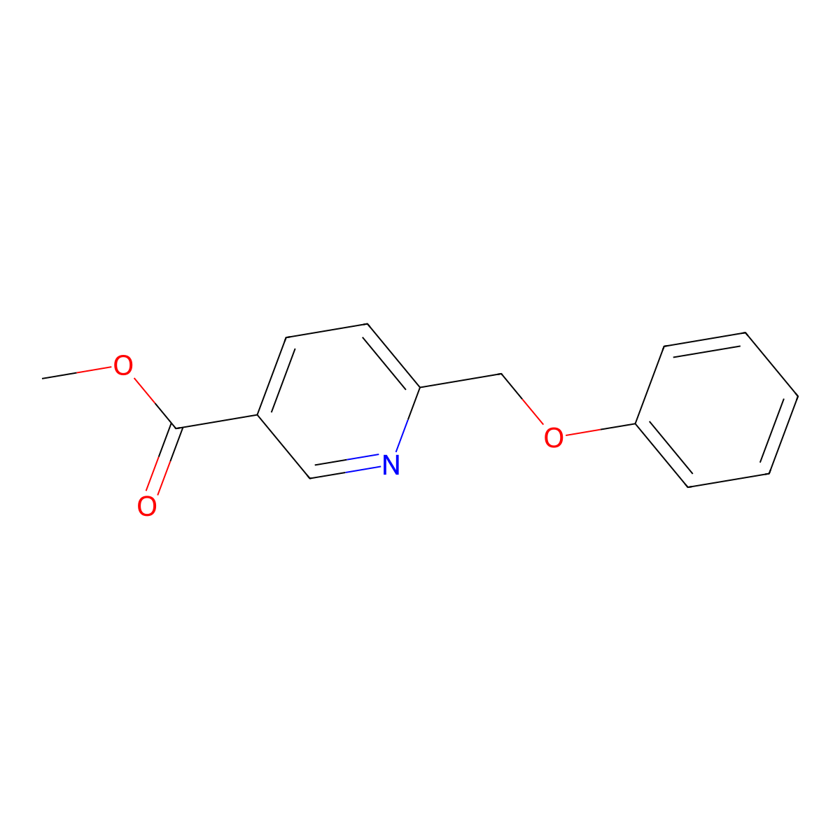 Methyl 6-(phenoxymethyl)nicotinate molecular structure, CAS 1350964-80-5