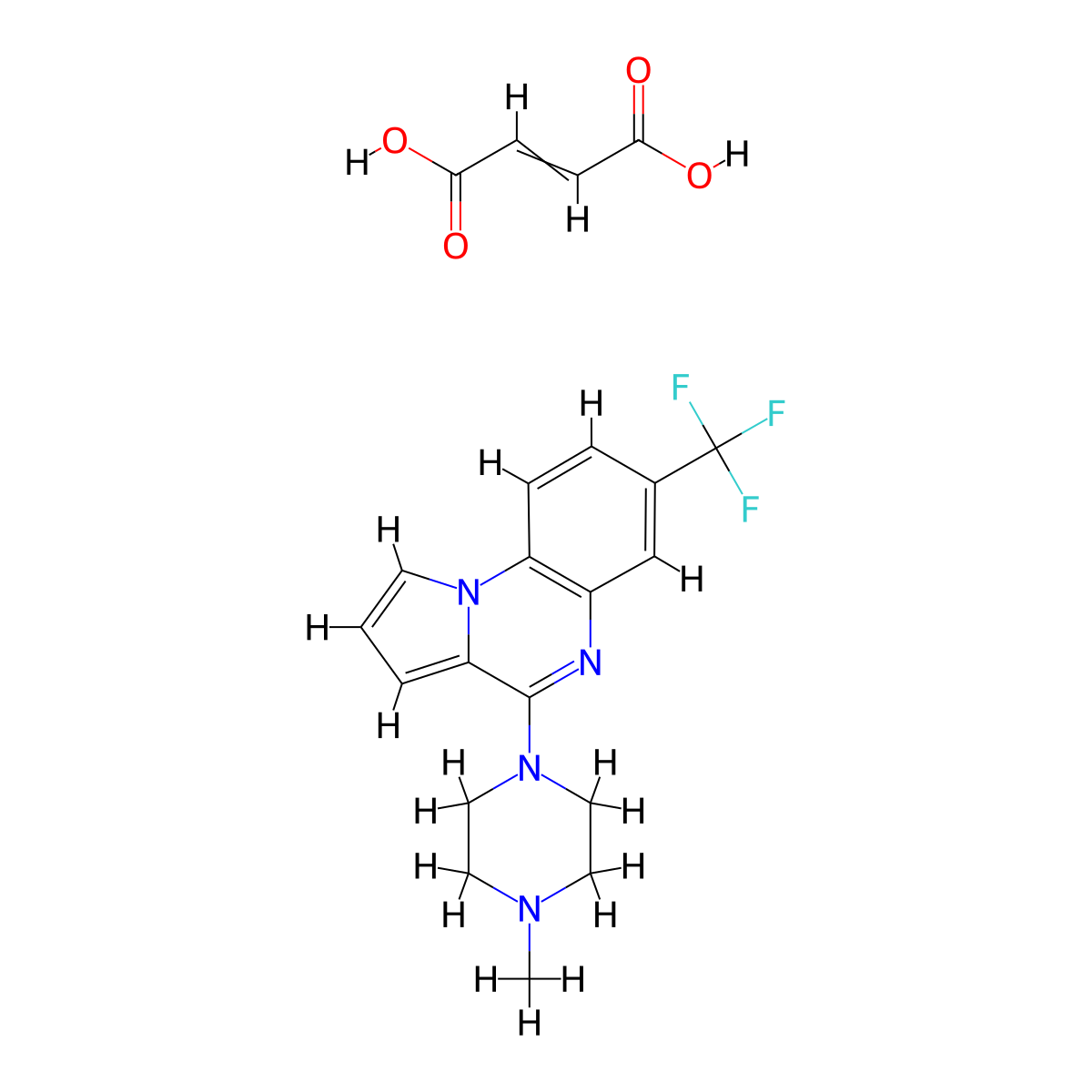 CGS-12066 (maleate salt) molecular structure, CAS 1350965-83-1