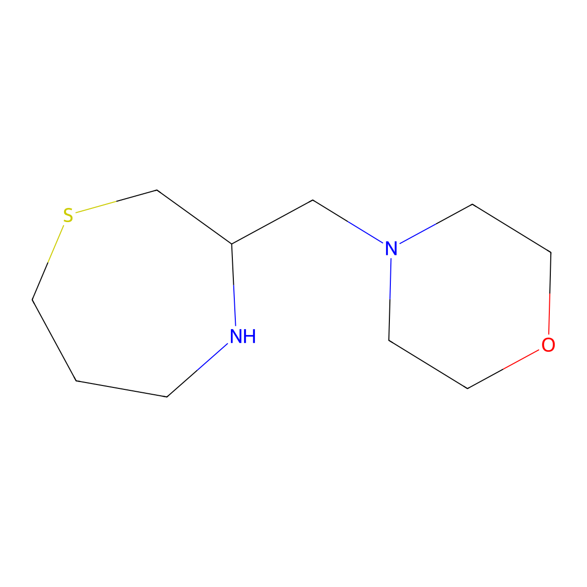 3-(Morpholin-4-ylmethyl)-1,4-thiazepane molecular structure, CAS 1350988-91-8