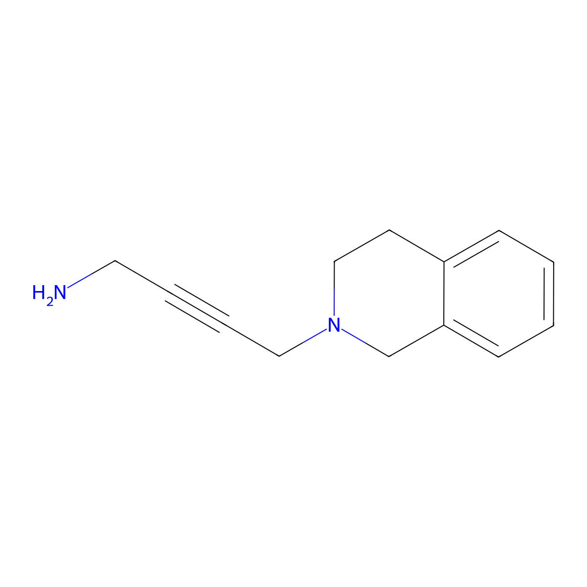 4-(1,2,3,4-Tetrahydroisoquinolin-2-YL)but-2-YN-1-amine molecular structure, CAS 1350989-05-7