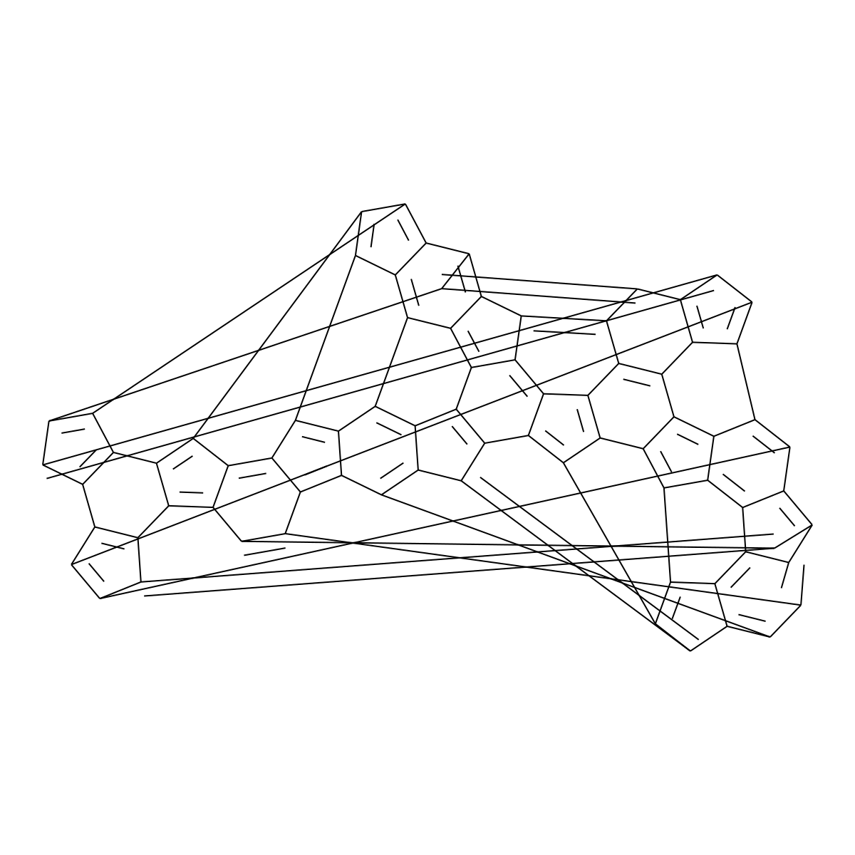 Fullerene C76 molecular structure, CAS 135113-15-4
