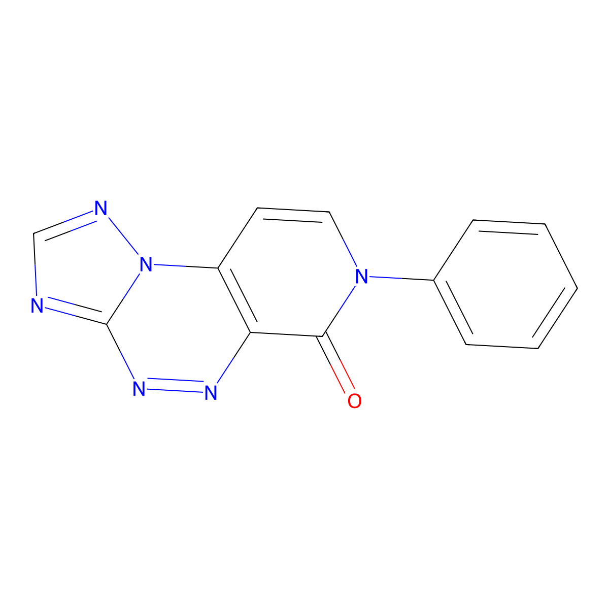 7-phenylpyrido[4,3-e][1,2,4]triazolo[5,1-c][1,2,4]triazin-6(7H)-one molecular structure, CAS 1351137-01-3