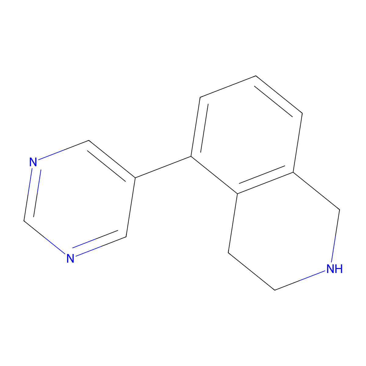 5-(Pyrimidin-5-YL)-1,2,3,4-tetrahydroisoquinoline molecular structure, CAS 1351139-62-2