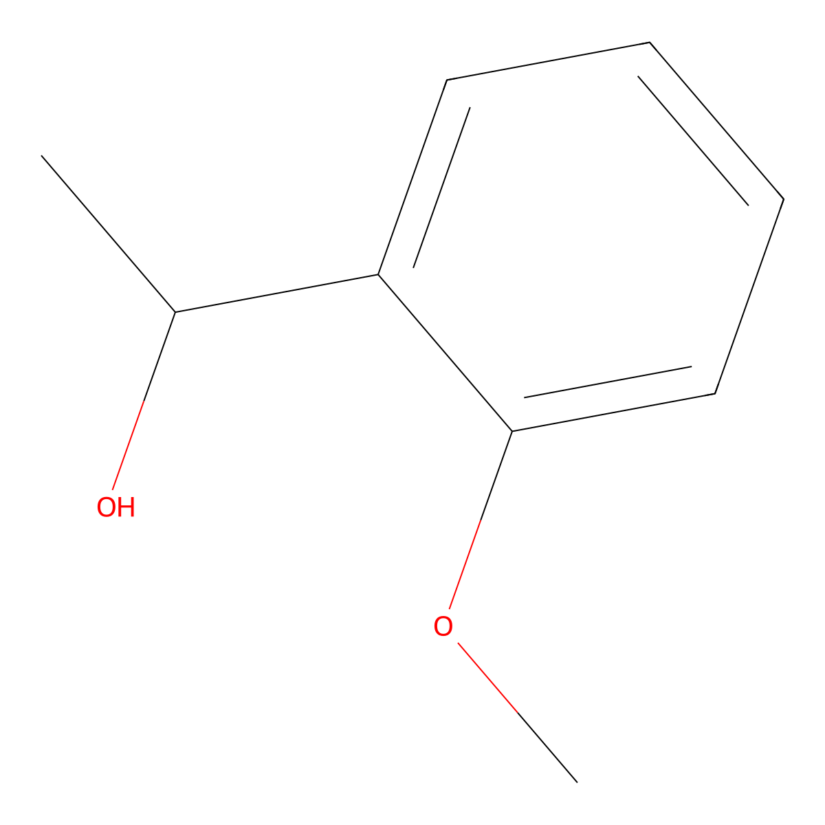 2-Methoxy-alpha-methylbenzyl alcohol molecular structure, CAS 13513-82-1