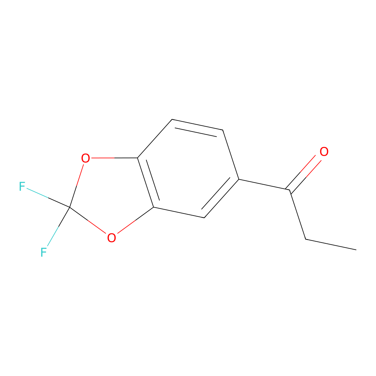 1-(2,2-Difluoro-2H-1,3-benzodioxol-5-yl)propan-1-one molecular structure, CAS 135132-40-0