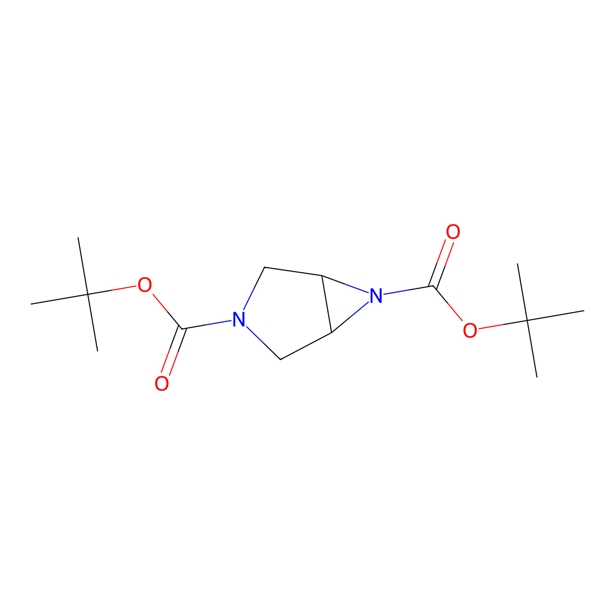 3,6-Di-tert-butyl 3,6-diazabicyclo[3.1.0]hexane-3,6-dicarboxylate molecular structure, CAS 1351343-33-3