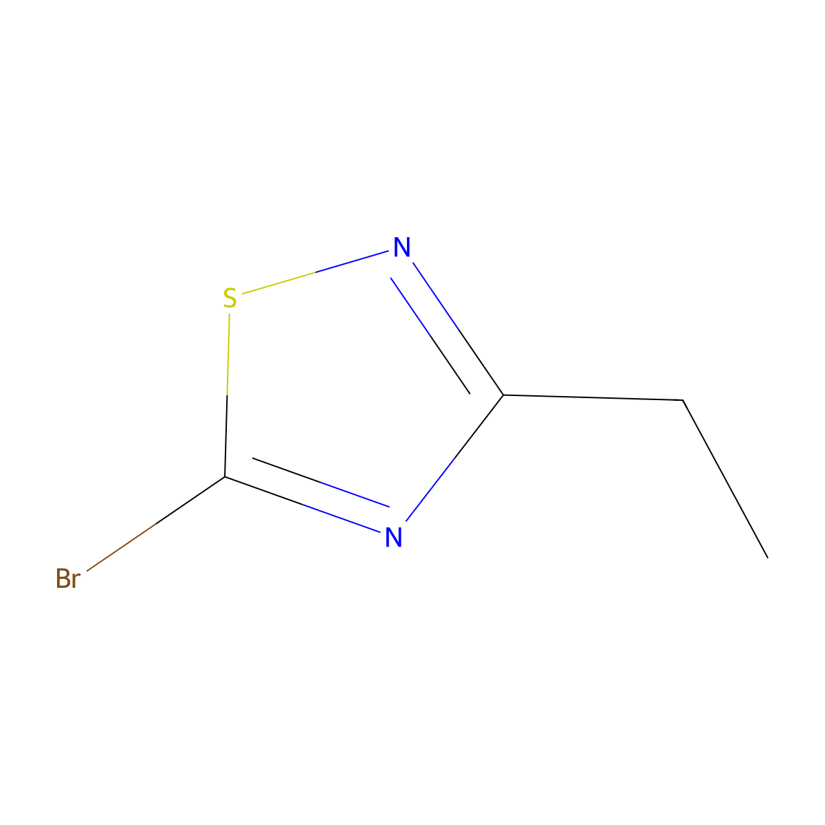 5-Bromo-3-ethyl-1,2,4-thiadiazole molecular structure, CAS 1351345-63-5
