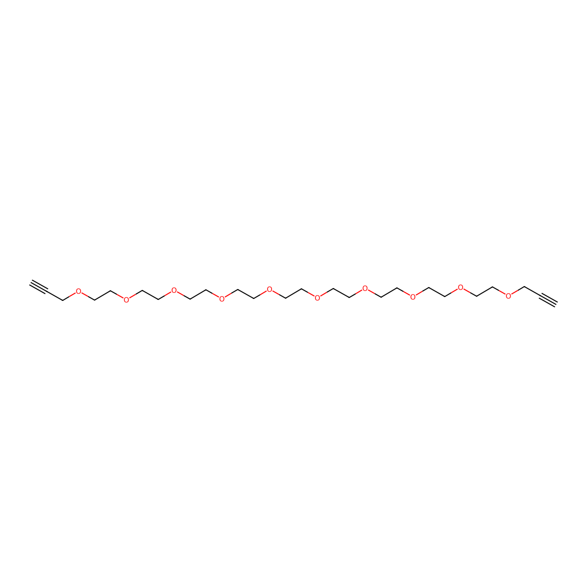 Bis-Propargyl-PEG10 molecular structure, CAS 1351373-47-1