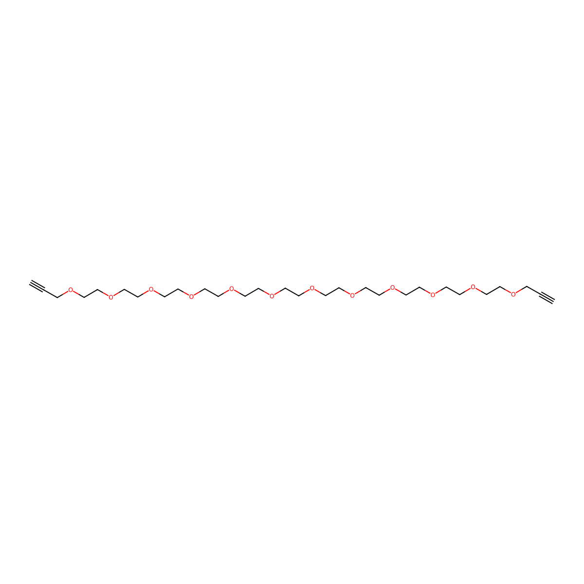 Bis-propargyl-PEG11 molecular structure, CAS 1351373-49-3