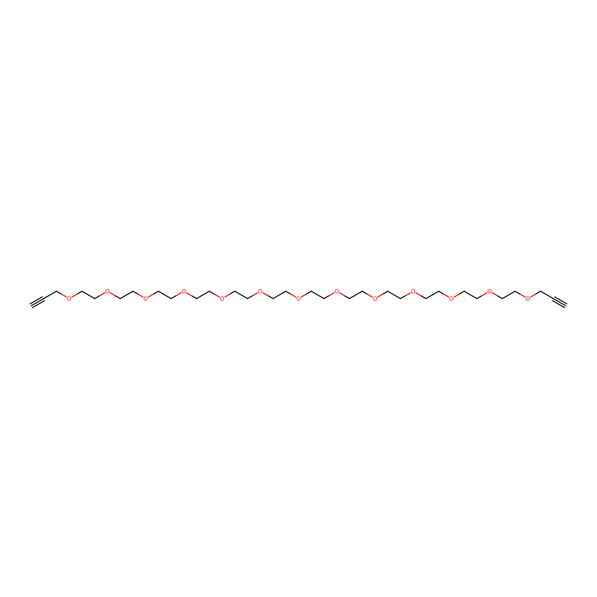 Bis-Propargyl-PEG13 molecular structure, CAS 1351373-50-6