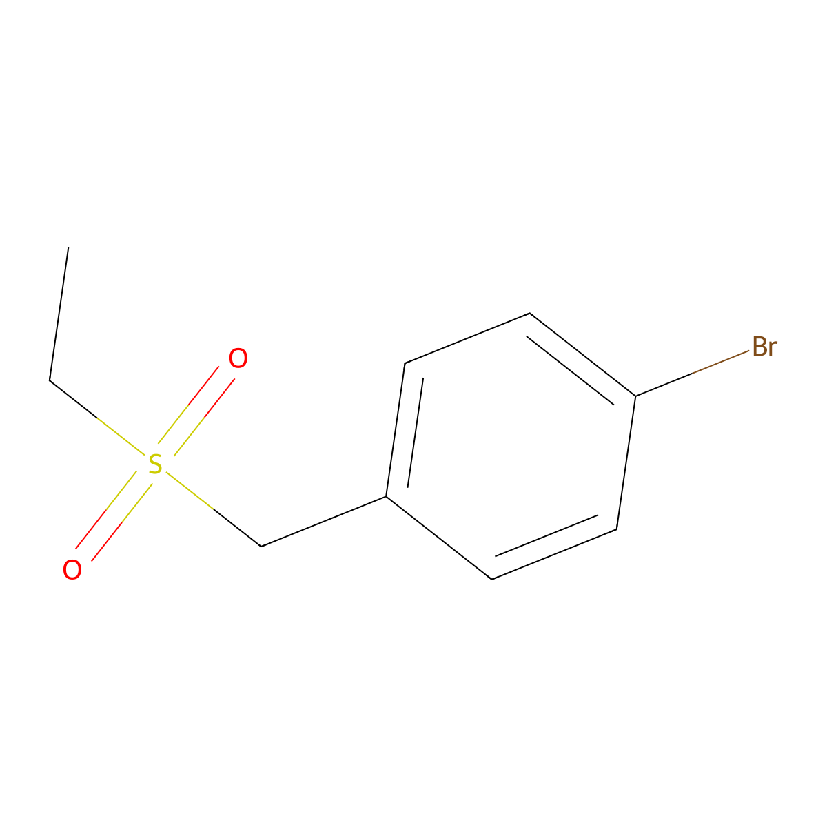 1-Bromo-4-[(ethanesulfonyl)methyl]benzene molecular structure, CAS 1351382-01-8