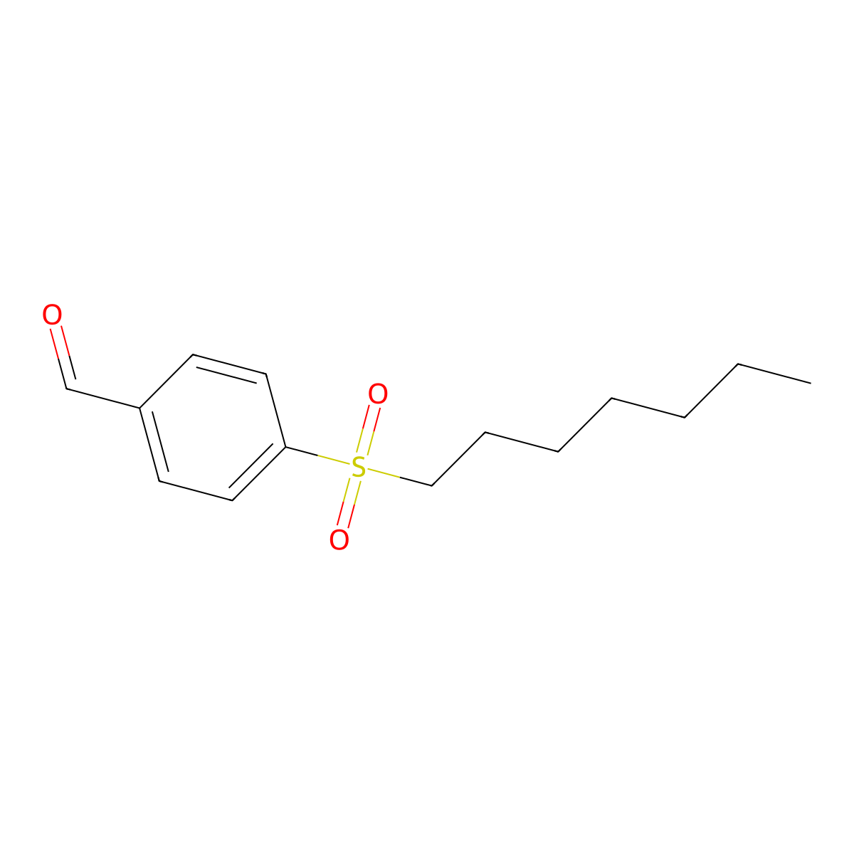 4-(Heptane-1-sulfonyl)-benzaldehyde molecular structure, CAS 1351383-34-0