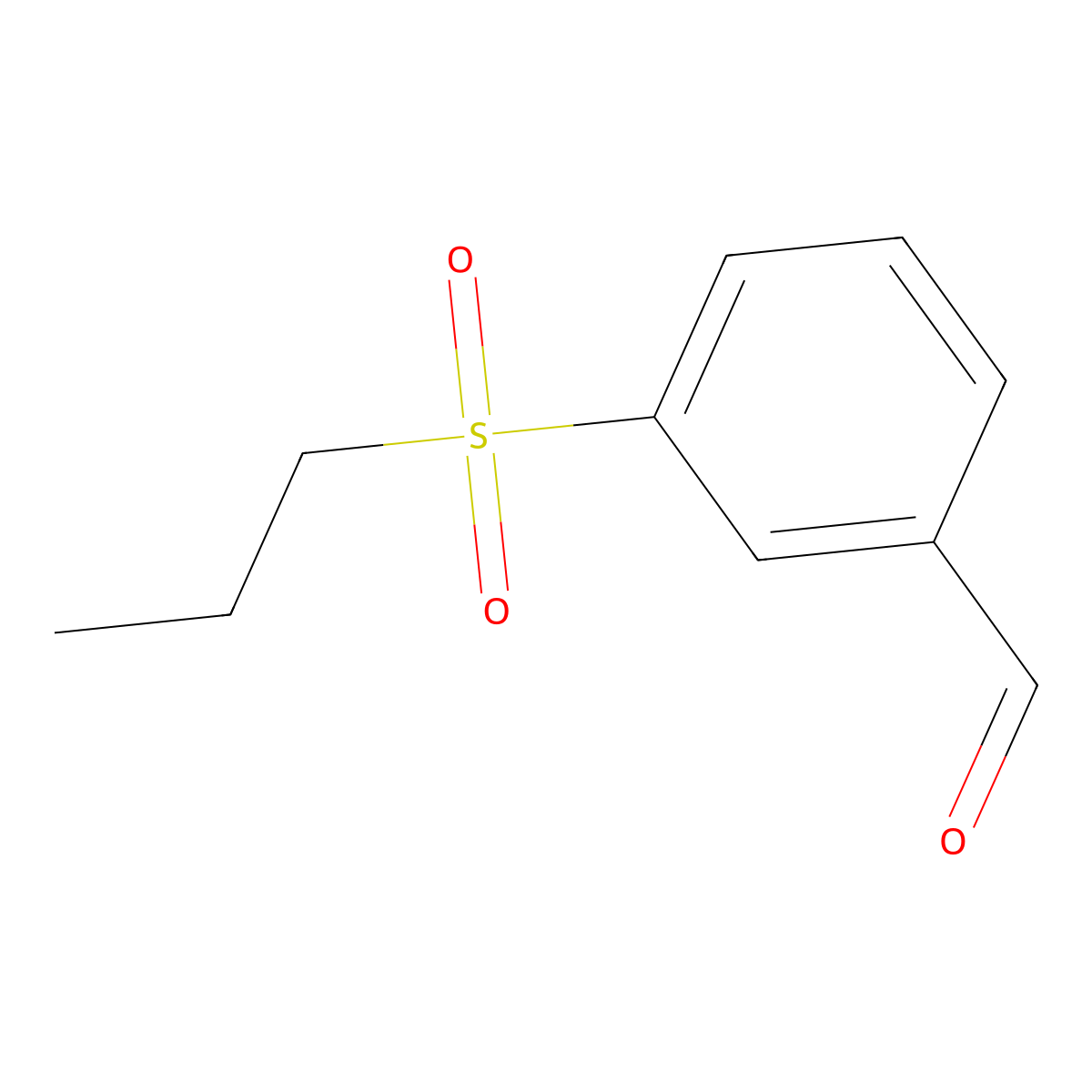 3-(Propylsulfonyl)benzaldehyde molecular structure, CAS 1351383-77-1
