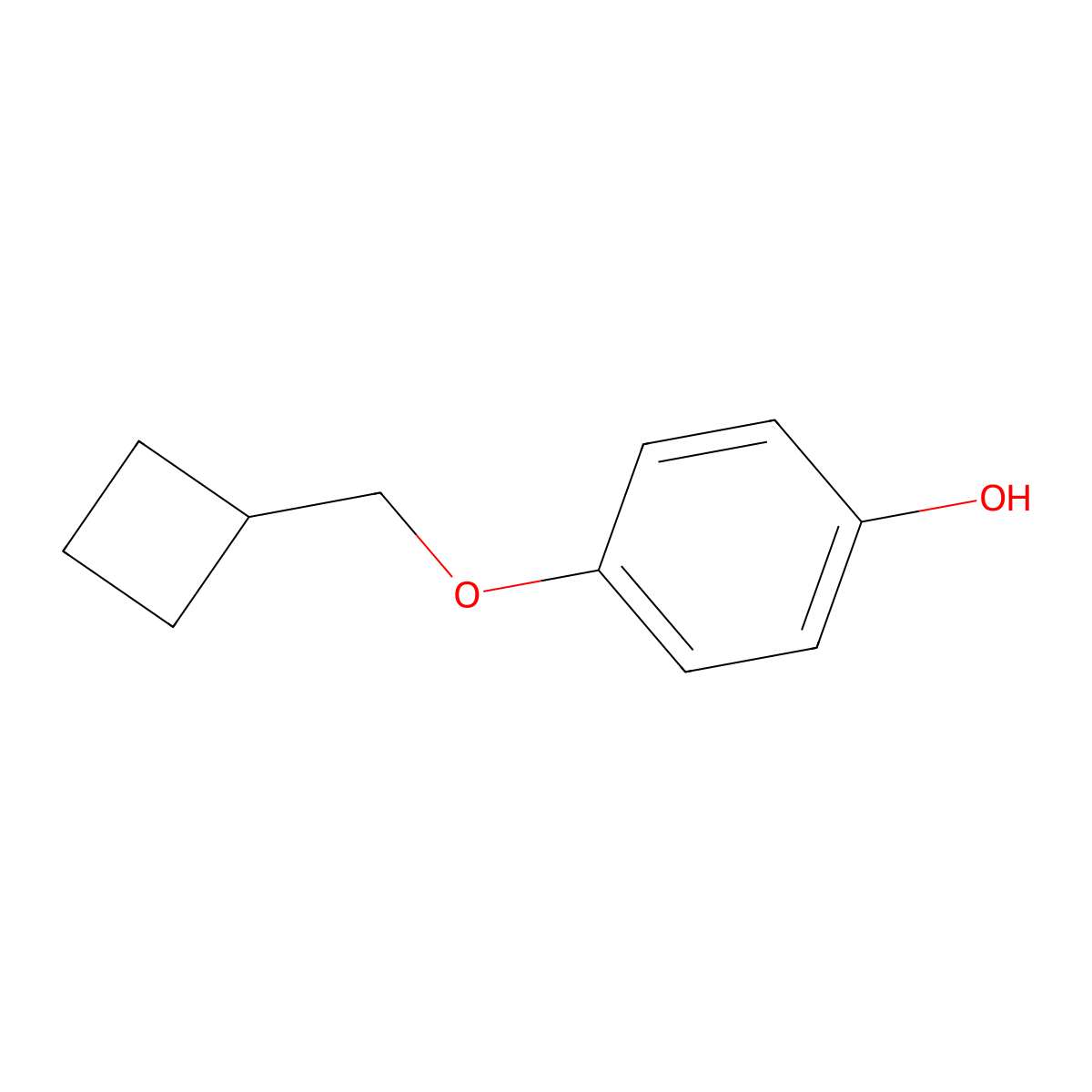 4-(Cyclobutylmethoxy)phenol molecular structure, CAS 1351384-50-3