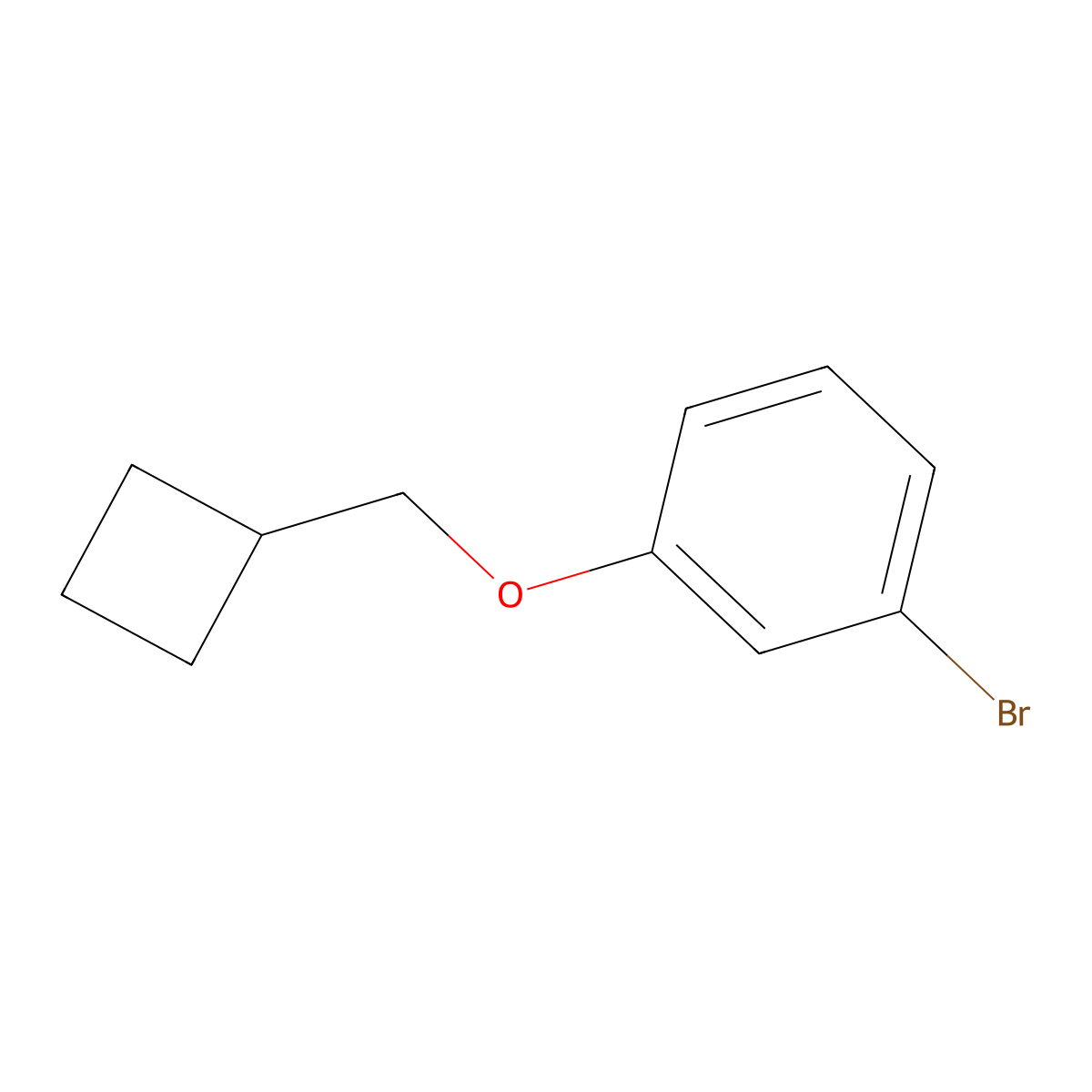 1-Bromo-3-(cyclobutylmethoxy)benzene molecular structure, CAS 1351385-19-7
